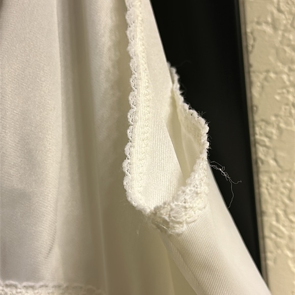 Vintage Lorraine Nylon Full length White Slip w/adjustable straps -42 Tall - Picture 5 of 10
